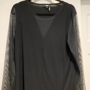 DKNY Blouse with sheer sleeves